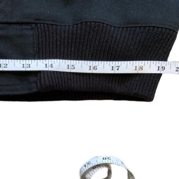 Vintage 90's black jean moto jacket with gold embellishments by IB Diffusion - Picture 7 of 7